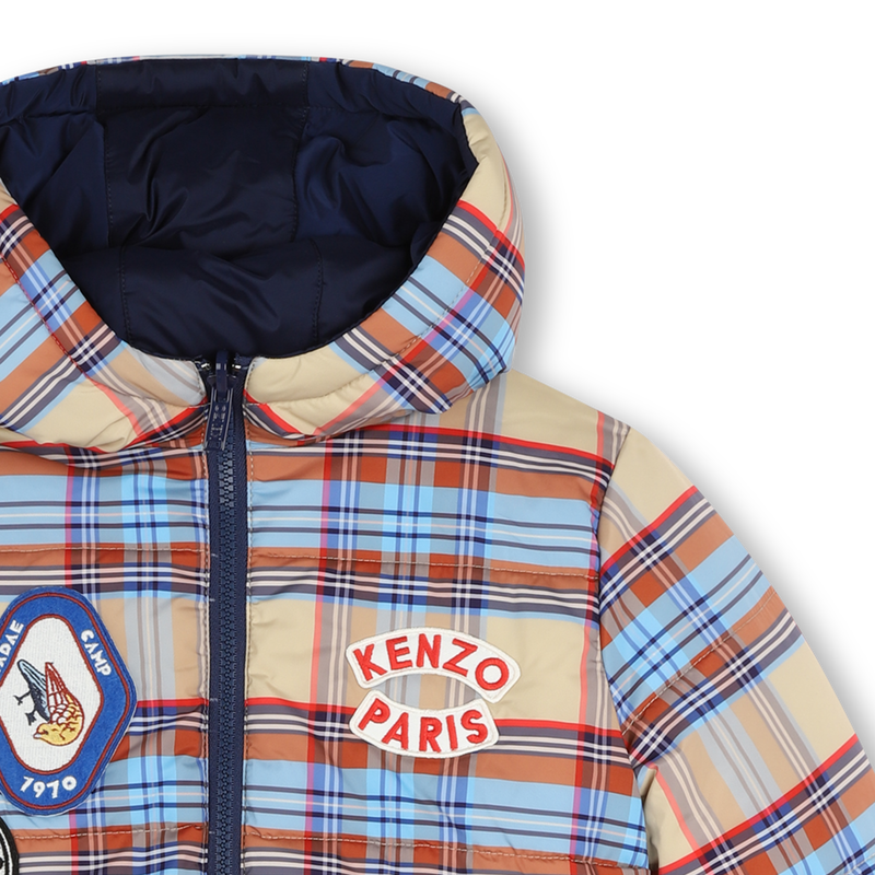 Blusão de penas reversível KENZO KIDS 
                    UNISEX