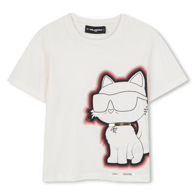 T-shirt de manga curta KARL LAGERFELD KIDS GIRL