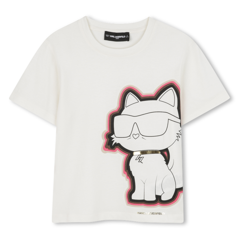 T-shirt de manga curta KARL LAGERFELD KIDS 
                    GIRL