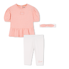 Vestido + leggings + conjunto de tiara KENZO KIDS 
                    MENINA