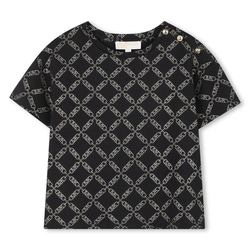 T-shirt de manga curta em jersey MICHAEL KORS 
                        GIRL