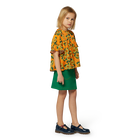 Blusa em cetim de algod&atilde;o KENZO KIDS 
                    GIRL