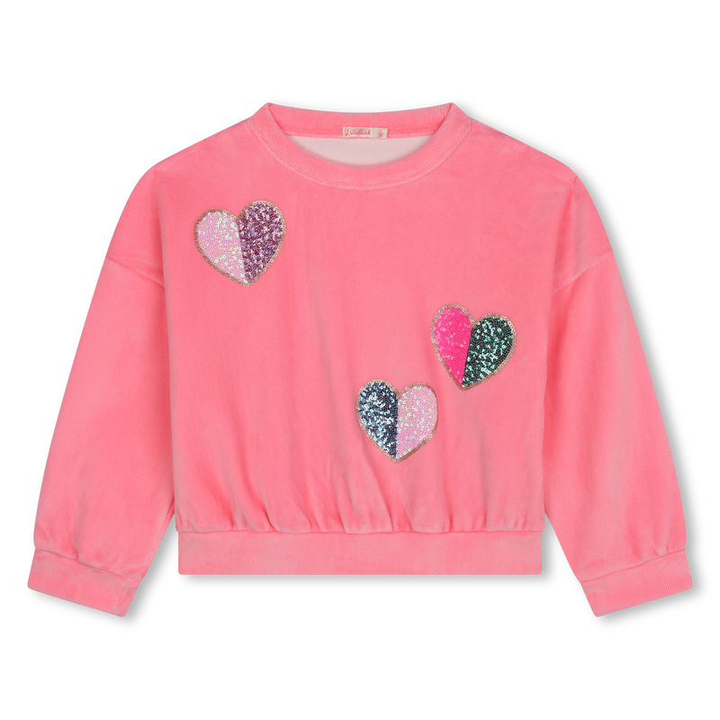 Sweatshirt de veludo BILLIEBLUSH 
                        GIRL