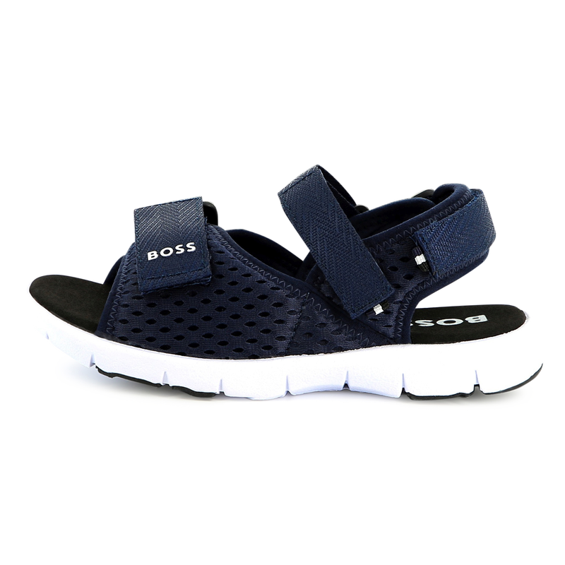 Sand&aacute;lias de lona com velcro BOSS 
                        BOY