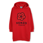 Vestido em l&atilde; n&atilde;o escovada KENZO KIDS 
                    GIRL