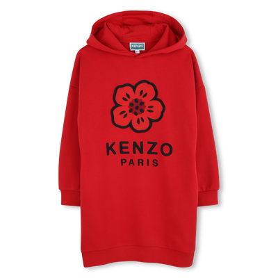 Vestido em l&atilde; n&atilde;o escovada KENZO KIDS GIRL