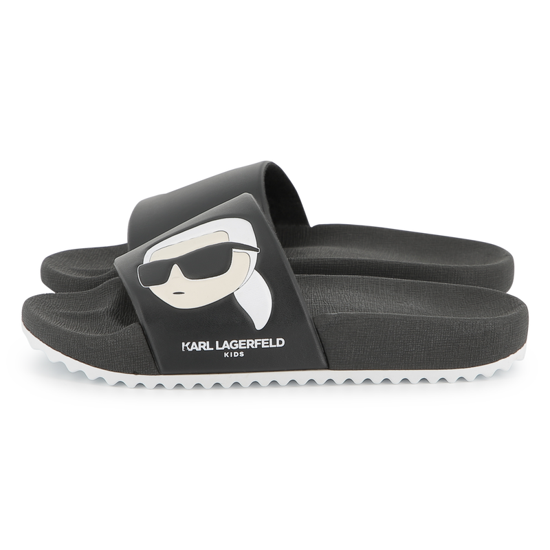 Sliders with design KARL LAGERFELD KIDS 
                    BOY