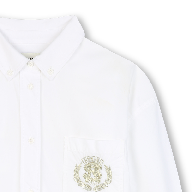 Camisa de popelina de algodão SONIA RYKIEL 
                    GIRL