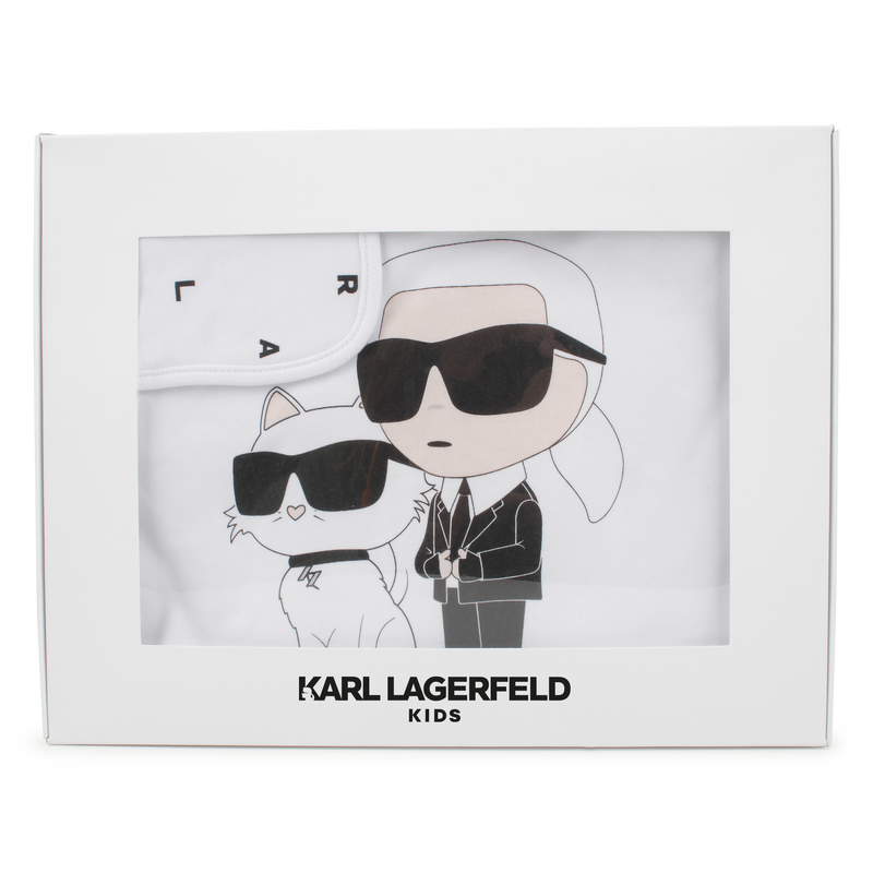 Manta de algod&atilde;o estampada KARL LAGERFELD KIDS 
                        UNISEX