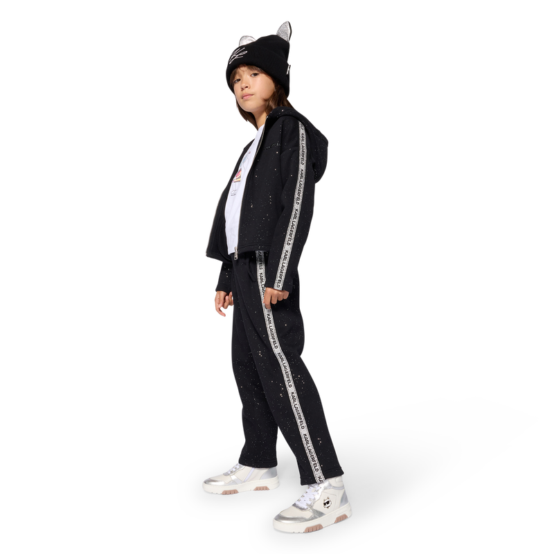 Cardigan  com capuz KARL LAGERFELD KIDS 
                        GIRL