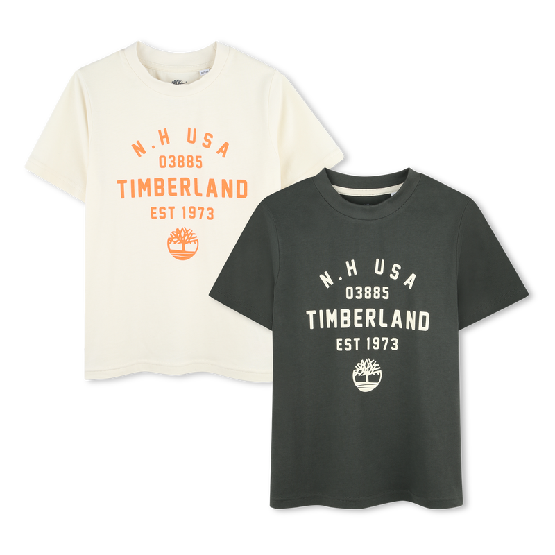 Pack de 2 t-shirts com estampa TIMBERLAND 
                        BOY