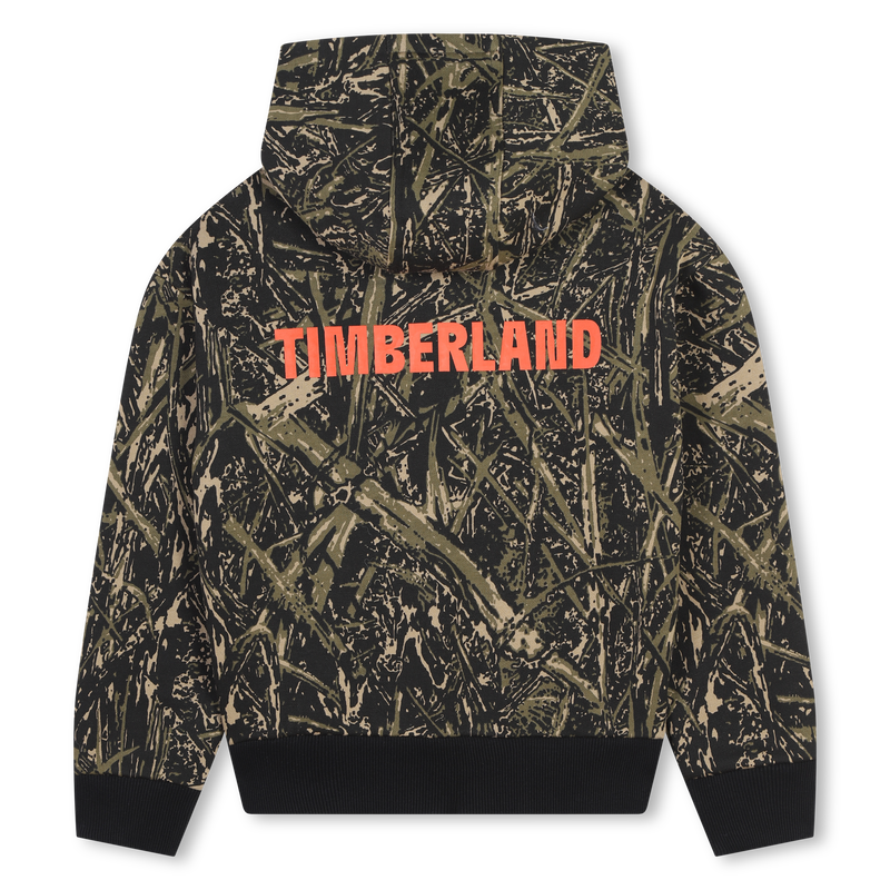 Cardig&atilde; em molet&atilde;o com capuz TIMBERLAND 
                        BOY