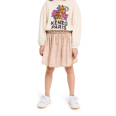 Saia em jacquard lam&eacute; KENZO KIDS GIRL