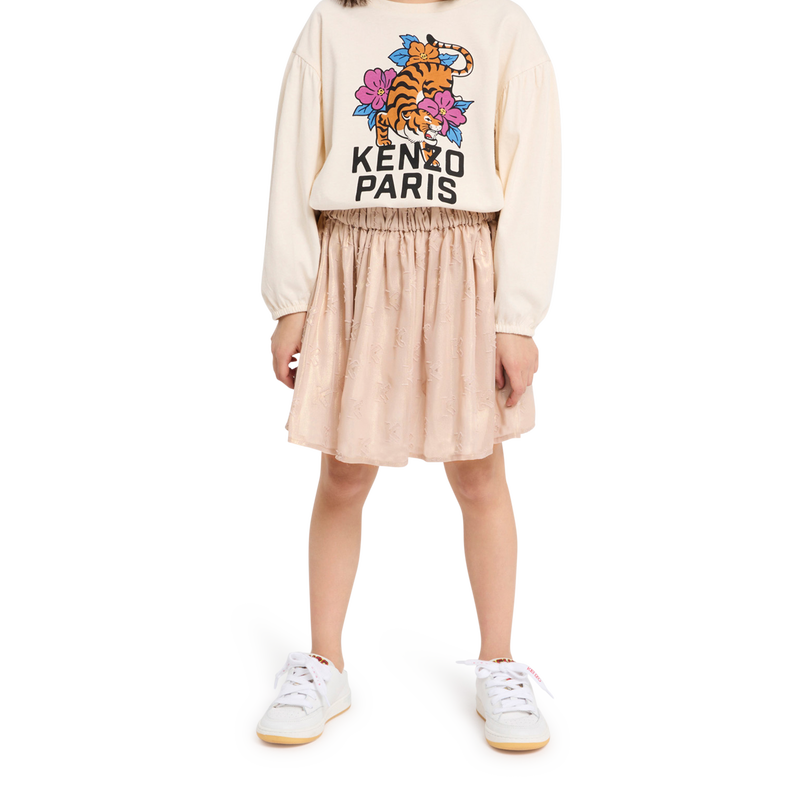 Saia em jacquard lam&eacute; KENZO KIDS 
                        GIRL