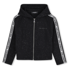 Cardigan  com capuz KARL LAGERFELD KIDS 
                    GIRL