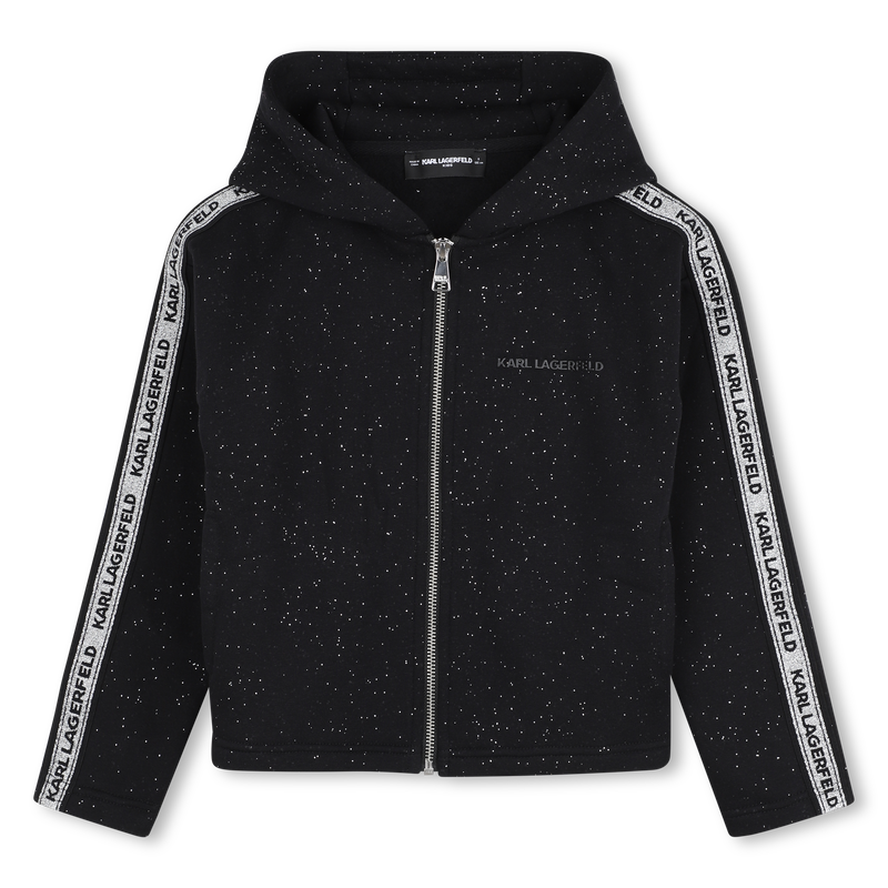 Cardigan  com capuz KARL LAGERFELD KIDS 
                        GIRL