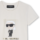 Camiseta de mangas curtas KARL LAGERFELD KIDS 
                    MENINA