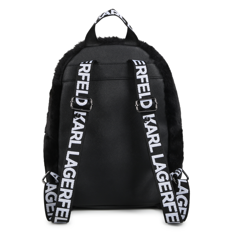 Mochila em tecido polar KARL LAGERFELD KIDS 
                    GIRL