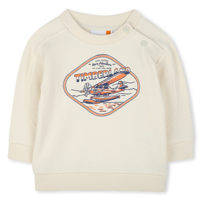Sweatshirt em molet&atilde;o TIMBERLAND BOY