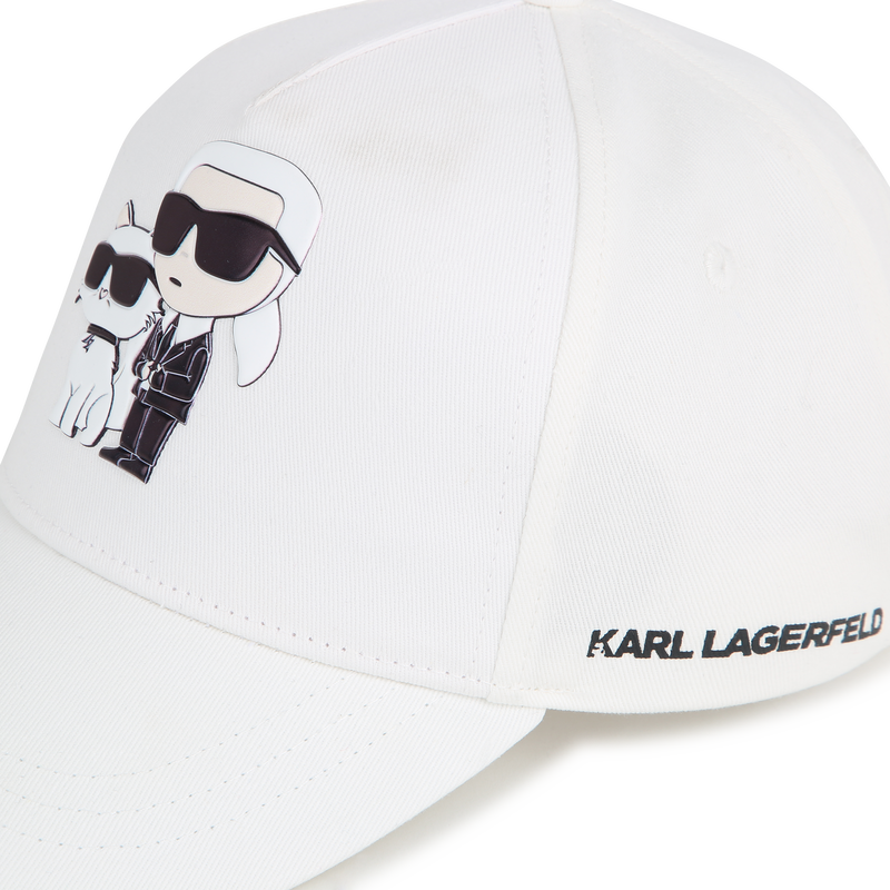 Cotton Baseball Cap KARL LAGERFELD KIDS 
                    GIRL