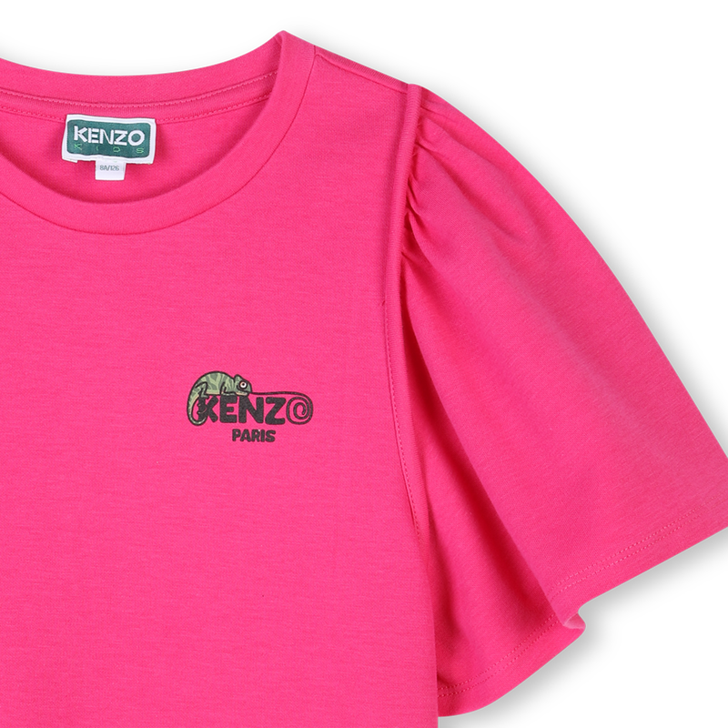 T-shirt lisa de manga curta KENZO KIDS 
                        GIRL