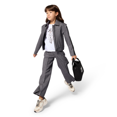 Camiseta de mangas curtas KARL LAGERFELD KIDS GIRL