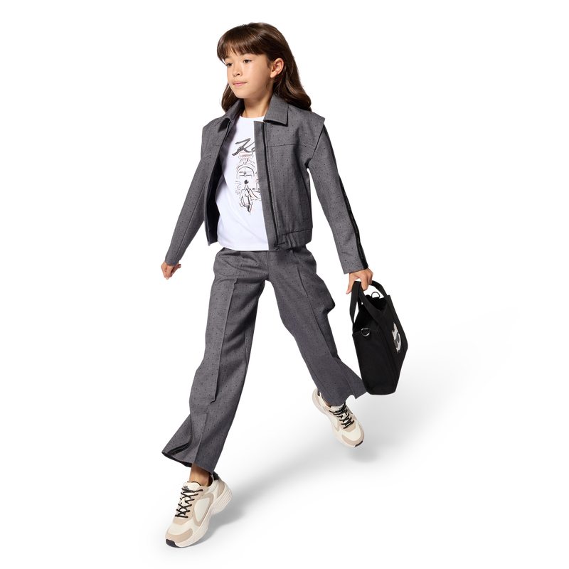 Camiseta de mangas curtas KARL LAGERFELD KIDS 
                        GIRL