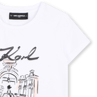 Camiseta de mangas curtas KARL LAGERFELD KIDS 
                    GIRL