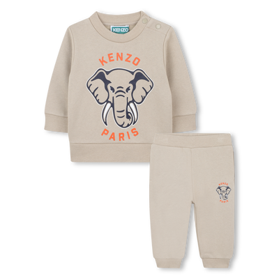 Conjunto de moletom e calça em lã KENZO KIDS UNISEX