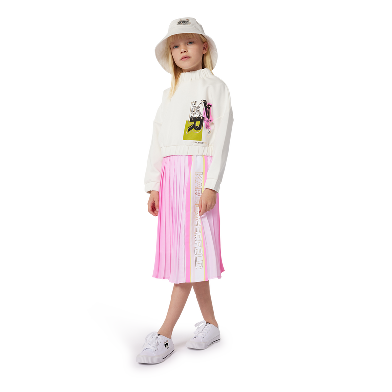 Color Gradient Pleated Skirt KARL LAGERFELD KIDS 
                    GIRL