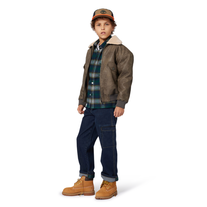 Boné de sarja bordado TIMBERLAND 
                    BOY