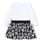 Vestido de mangas longas KARL LAGERFELD KIDS 
                    GIRL