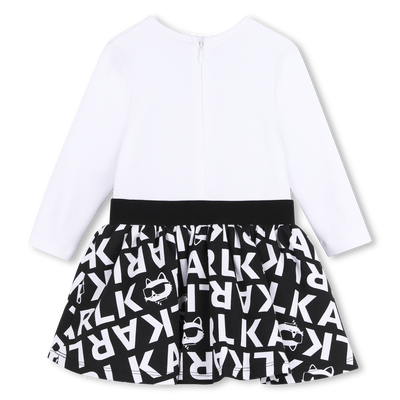 Vestido de mangas longas KARL LAGERFELD KIDS GIRL