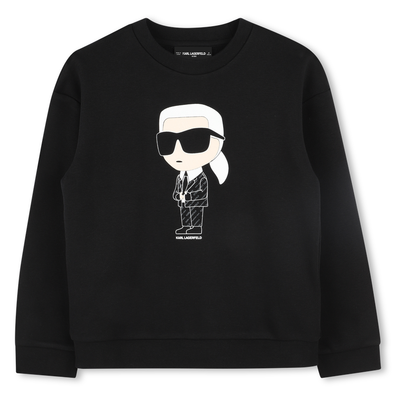 Sweatshirt com estampa KARL LAGERFELD KIDS 
                        BOY