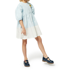Vestido bicolor em corte evas&eacute; KENZO KIDS 
                    GIRL