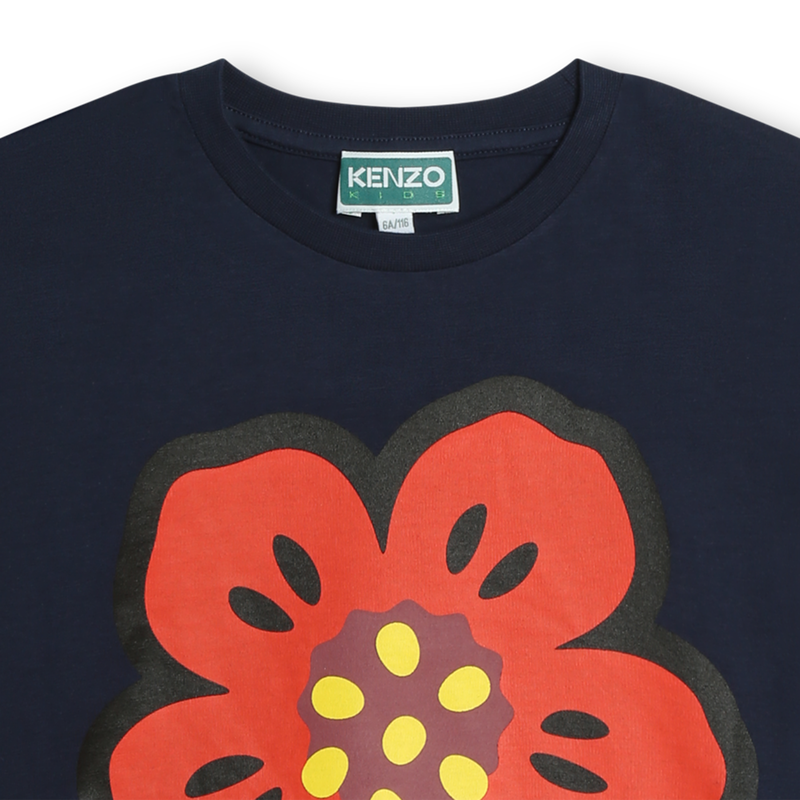 T-shirt estampada em algodão KENZO KIDS 
                    UNISEX