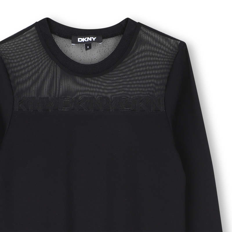 Vestido de mangas longas DKNY 
                        GIRL