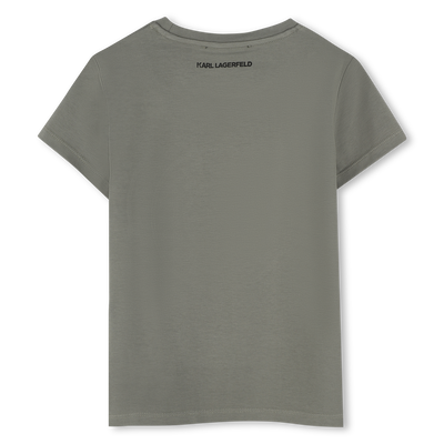 T-shirt com estampa KARL LAGERFELD KIDS GIRL