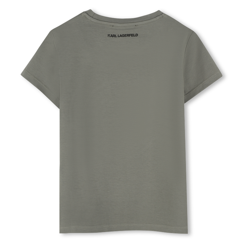 T-shirt com estampa KARL LAGERFELD KIDS 
                        GIRL
