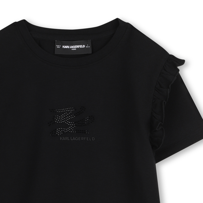 Camiseta de mangas curtas KARL LAGERFELD KIDS 
                        GIRL
