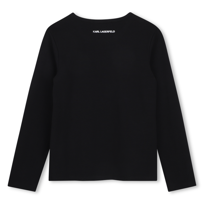 Camiseta de manga longa KARL LAGERFELD KIDS 
                        GIRL