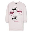 Vestido de manga comprida KARL LAGERFELD KIDS 
                    GIRL