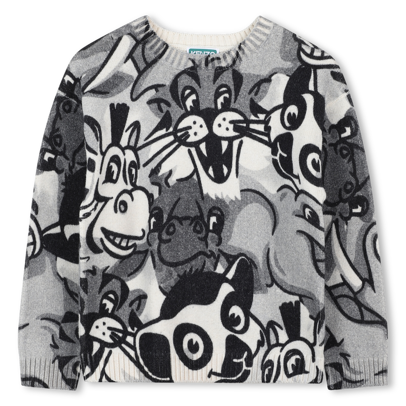 Camisola de malha com gola redonda KENZO KIDS 
                        UNISEX