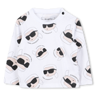 Conjunto de macac&atilde;o e camiseta KARL LAGERFELD KIDS 
                    BOY