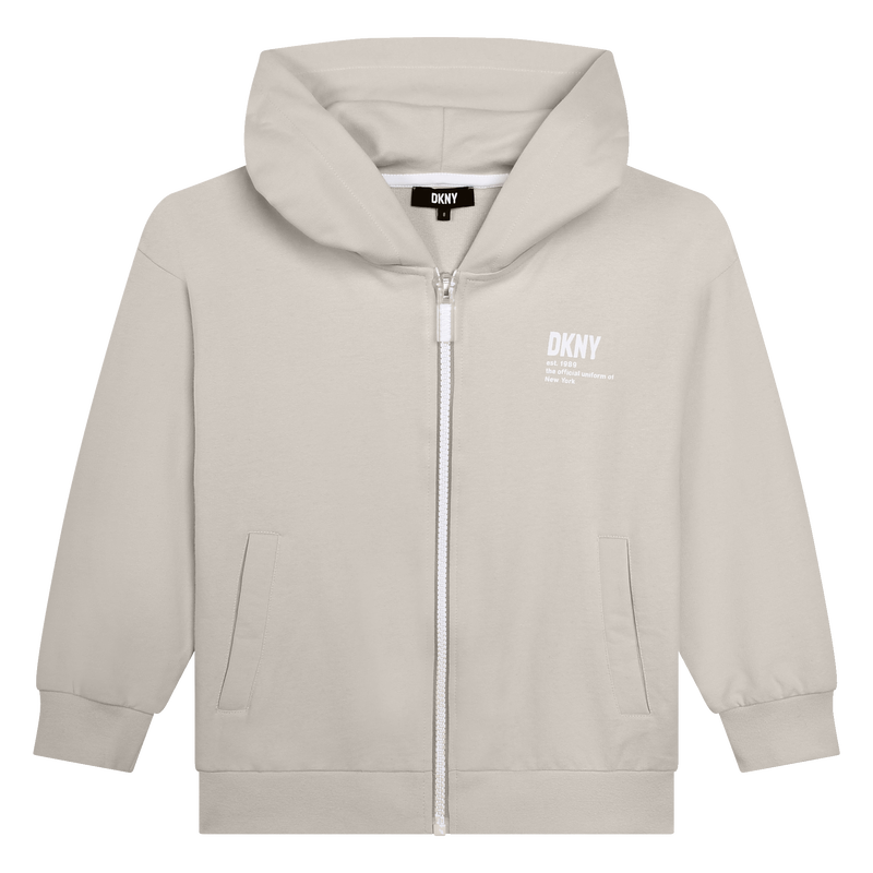 Cardigã unissexo em moletão DKNY 
                    UNISEX