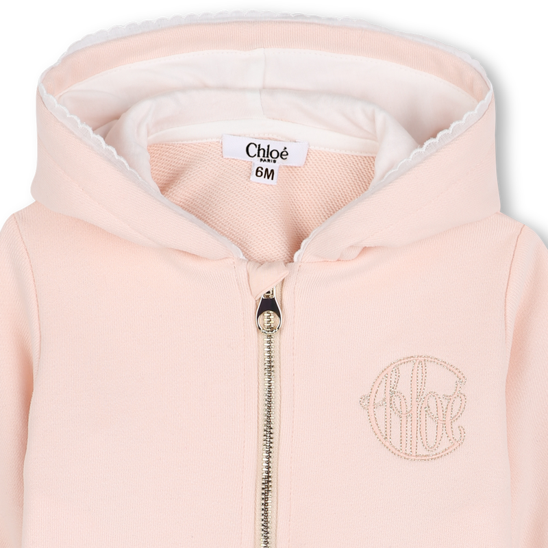 Sweatshirt com capuz e fecho CHLOE 
                        GIRL
