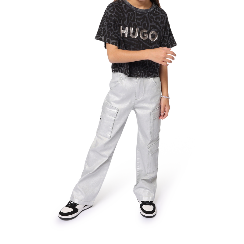 T-shirt de algod&atilde;o estampada HUGO 
                        GIRL