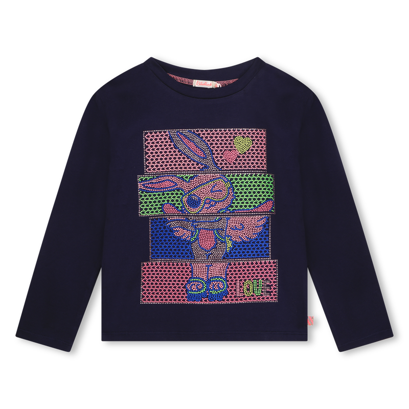 Cotton graphic long-sleeve BILLIEBLUSH 
                    GIRL