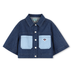 Casaco de ganga bordado KENZO KIDS 
                    GIRL