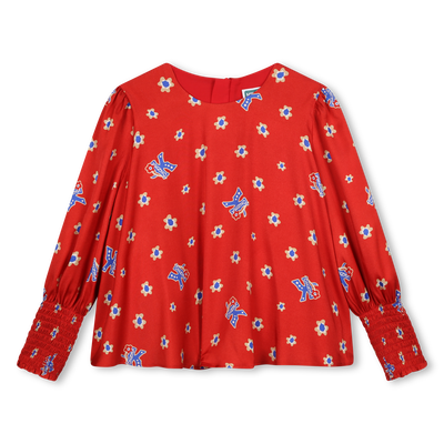 Blusa fluida estampada KENZO KIDS GIRL